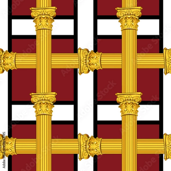 Fototapeta Baroque seamless pattern