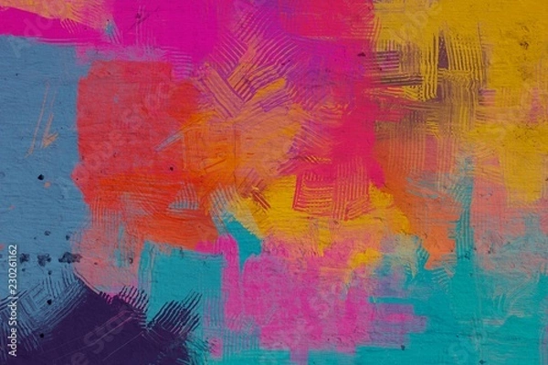 Obraz Artistic abstract painting on wall