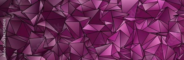 Fototapeta Triangular 3d, modern background