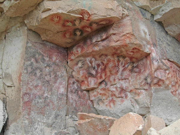 Obraz "cave of the hands" rock paintings