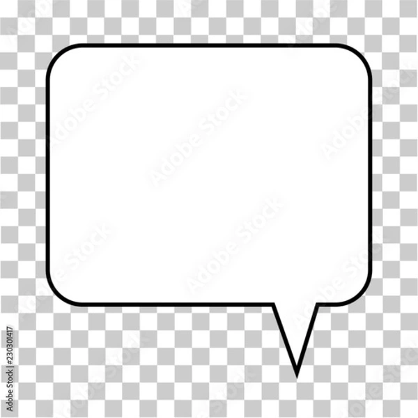 Obraz Sprechblase Chat Symbol Transparent