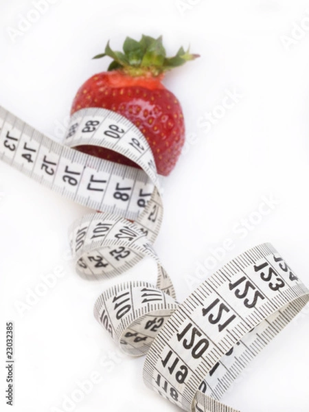 Obraz strawberry and the measuring tape