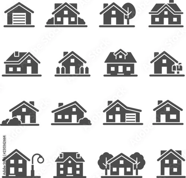 Obraz house icon set