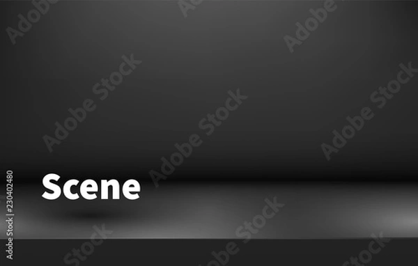 Fototapeta Studio table room. Product display with copy space. New year banner. 2019. Web banner background