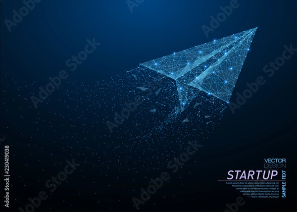 Obraz Origami paper airplane