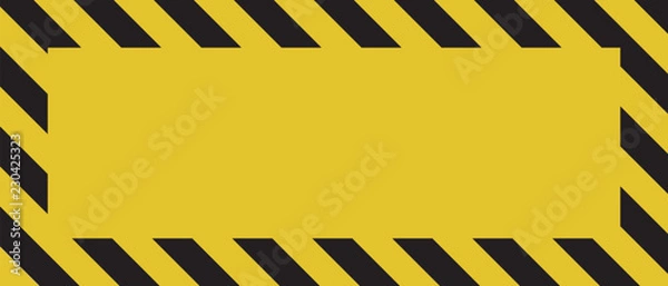 Obraz Warnschild Gelb Schwarz 