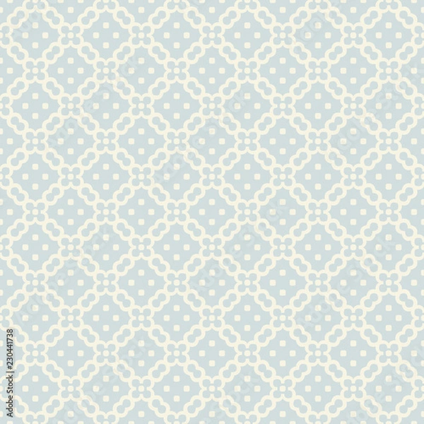 Fototapeta Woven seamless pattern in pastel blue