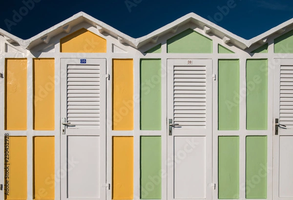 Fototapeta Beach Cabin at Rimini, Italy