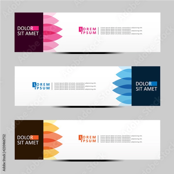 Fototapeta Vector abstract design banner web template.