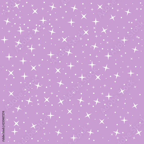 Fototapeta Seamless pattern with falling snow. Cartoon style.