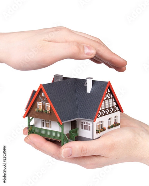 Fototapeta Hands with house