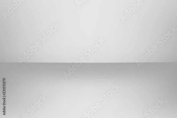 Fototapeta Vector white grey abstract background empty room with spotlight effect