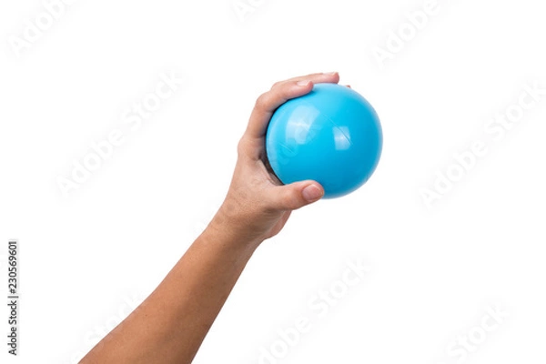 Obraz Hand holding Multi Colored Ball