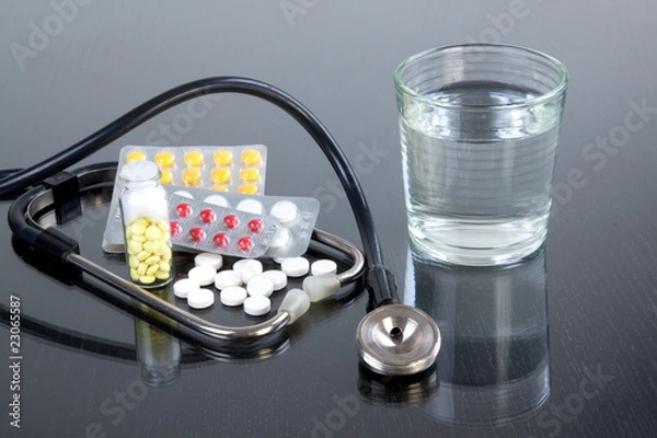 Obraz Tablets and water