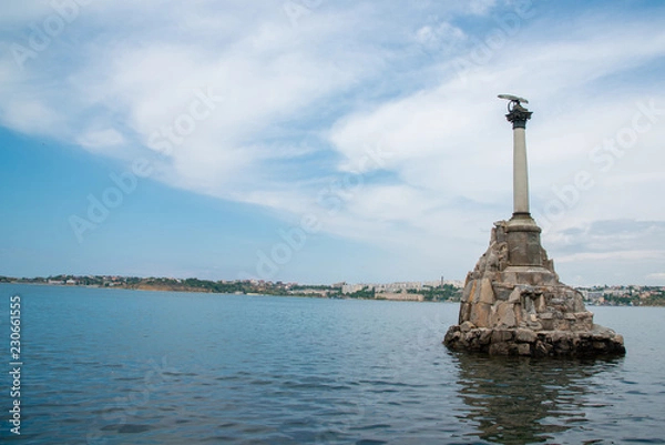 Fototapeta Monument in the sea