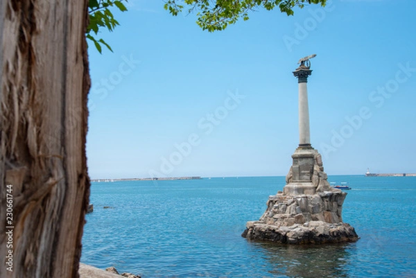 Fototapeta Monument in the sea