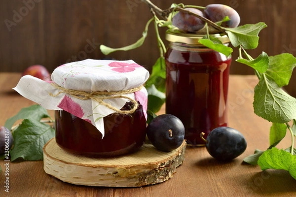Obraz Homemade plum jam