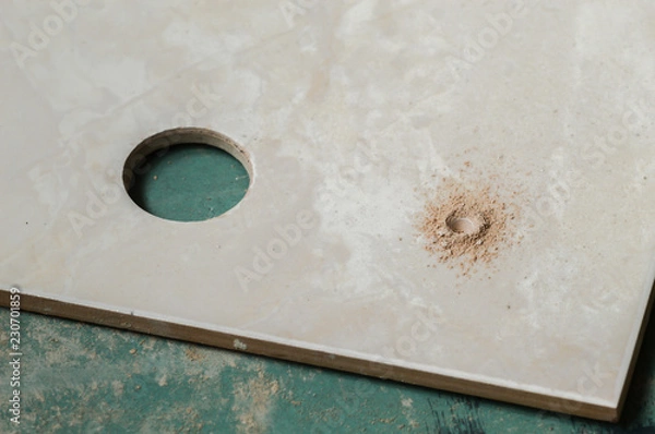 Obraz Repair work, work with tiles, drilling