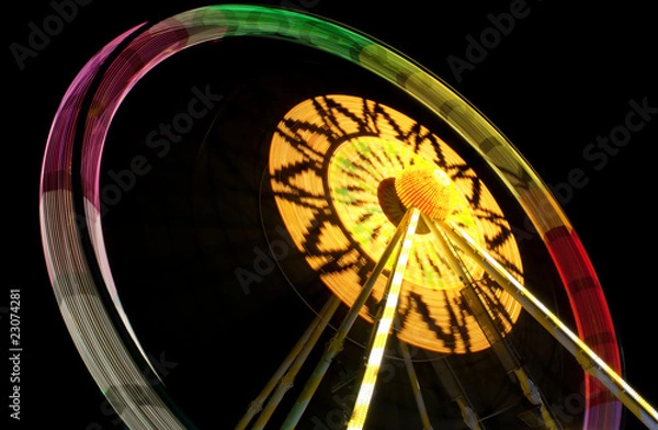 Obraz Riesenrad bei Nacht