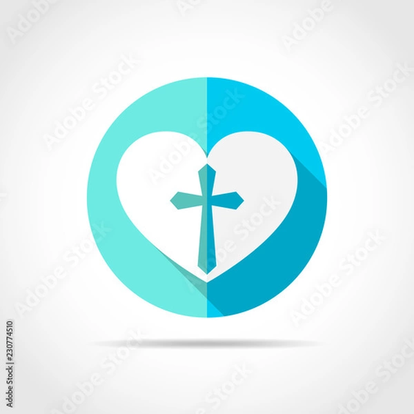 Obraz Heart icon. Vector illustration.
