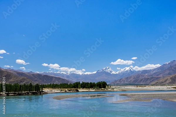 Obraz Mountain landscape lake