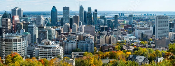 Obraz Panoramic view Montreal downtown