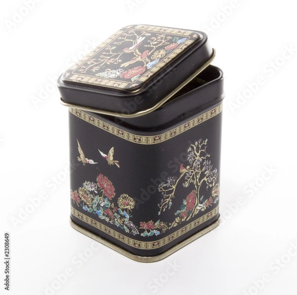 Fototapeta black box for tea.