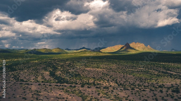 Fototapeta desert landscape aerial