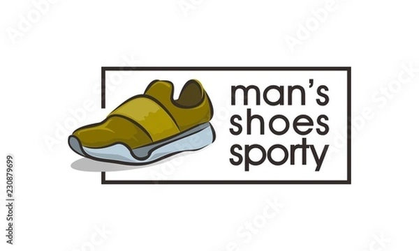 Obraz logo męskie buty