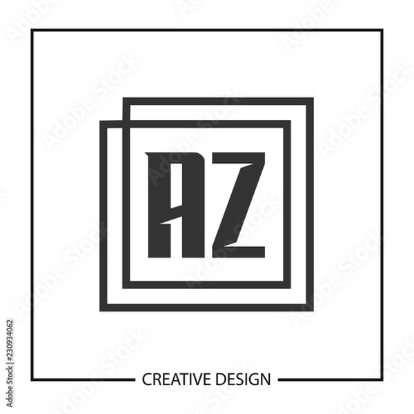 Obraz Initial Letter AZ Logo Template Design Vector Illustration
