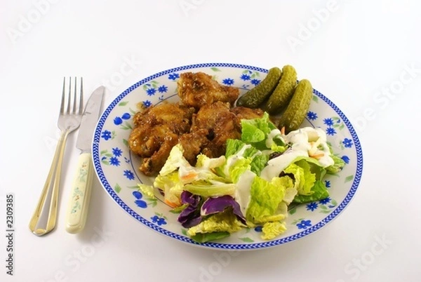 Fototapeta fried chicken