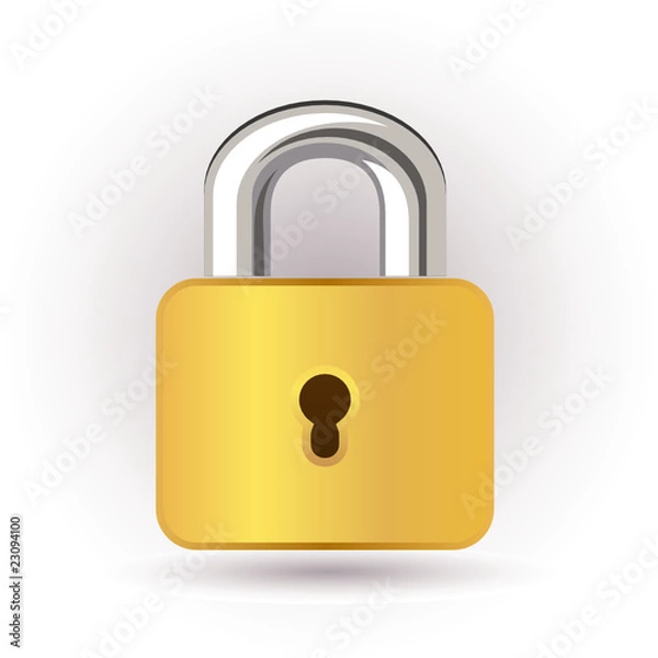 Obraz gold lock
