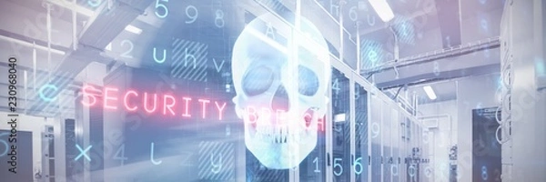 Fototapeta Composite image of virus background