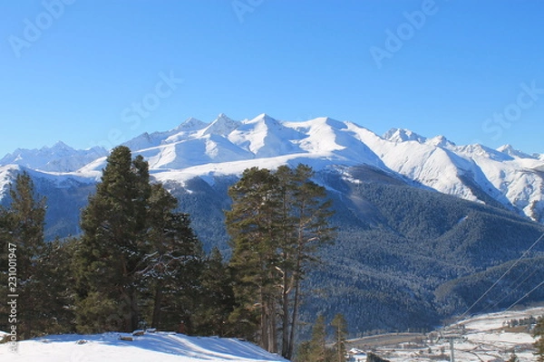 Fototapeta mountains in winter