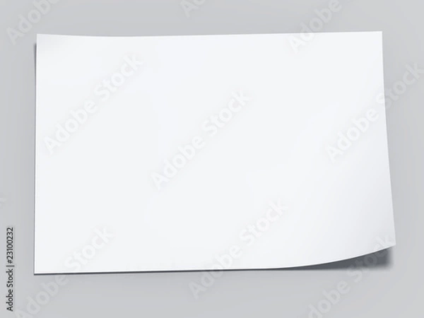 Fototapeta blank sheet of paper