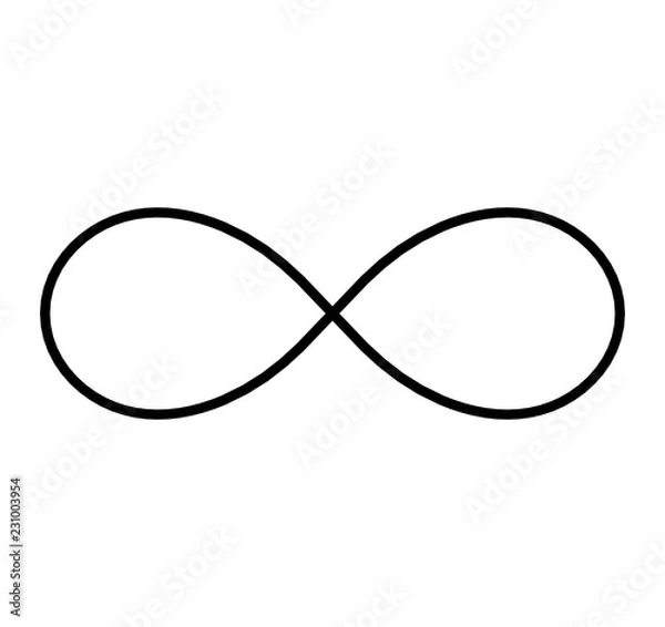 Fototapeta  Infinity symbol Simple Vector Icon. Thin line.