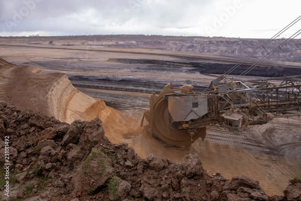 Fototapeta Tagebau Bagger 