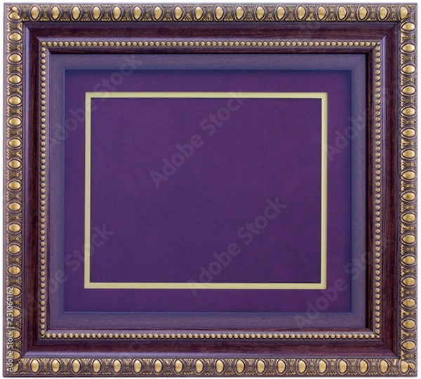 Obraz The blank frame on a white background