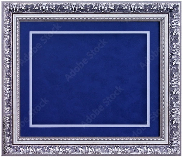 Obraz The blank frame on a white background