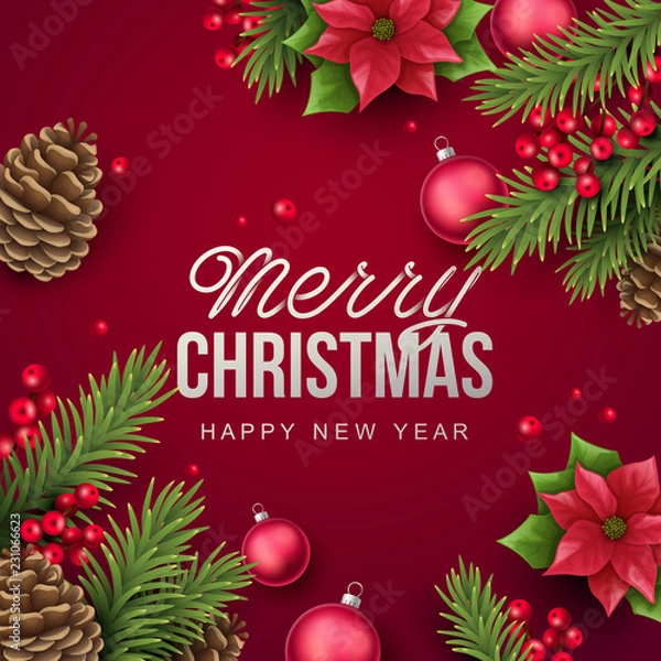 Obraz Merry Christmas background