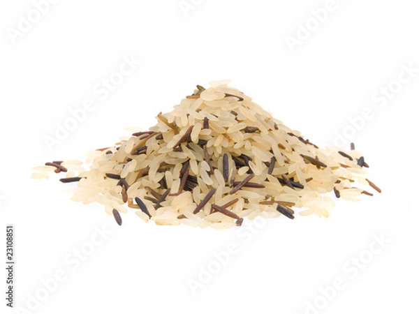 Obraz Closeup of long rice mixed with wild rice
