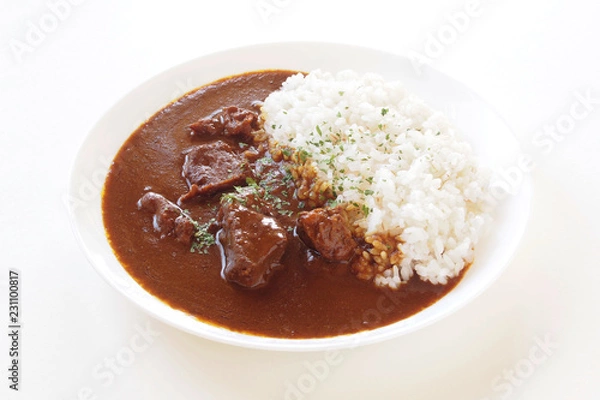 Fototapeta ビーフカレーライス beef curry