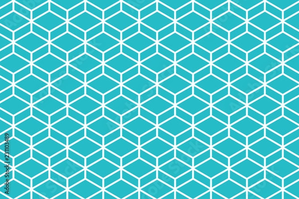 Fototapeta Geometric pattern background. blue background