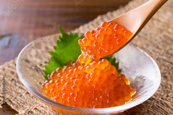 Obraz ikra łososia