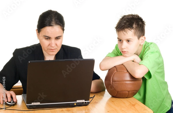 Obraz Too busy mother