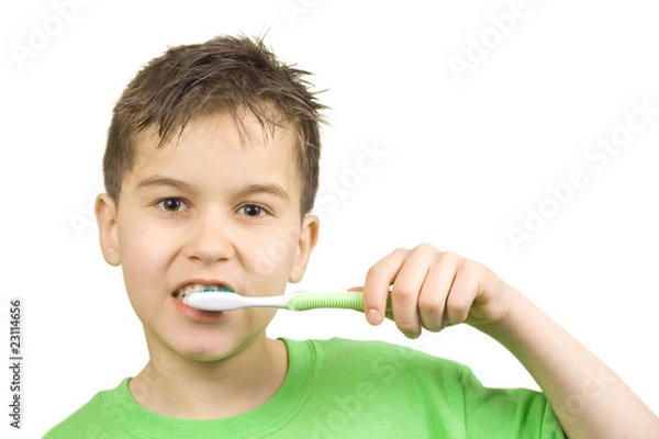 Obraz Cleaning teeth