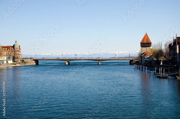 Fototapeta Rheintorturm, Konstanz, Bodensee