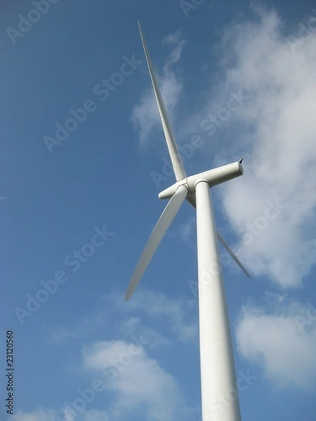 Obraz Wind Mill and cloud - Eolienne et Nuage