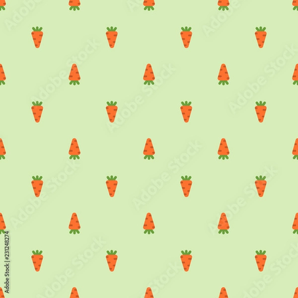 Fototapeta seamless pattern with carrot