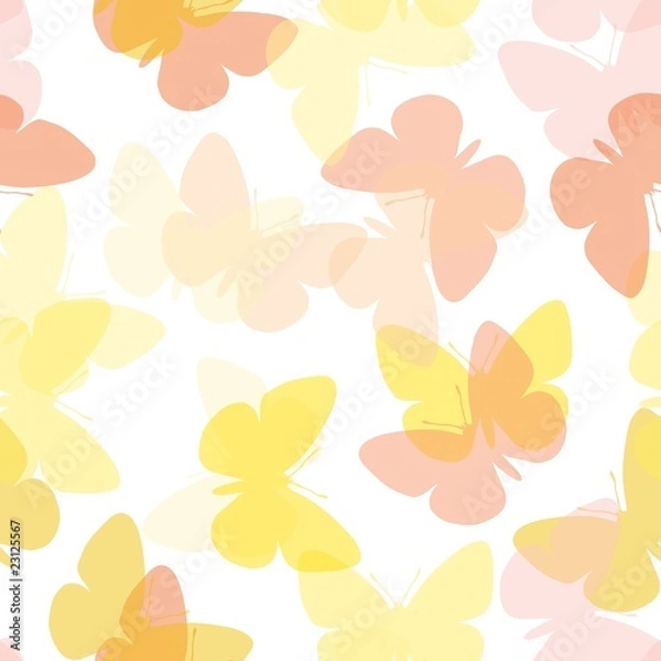 Obraz Seamless butterfly pattern